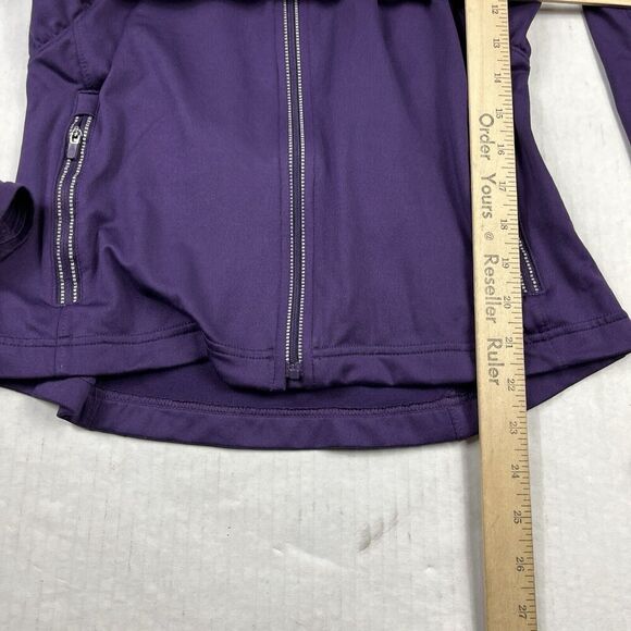 Athleta Womens Half Mile Running Jacket Purple Performance Hooded Full Zip XS/S - Picture 7 of 12